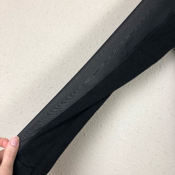 Joseph A Black Sweater with Sheer Details Womens S Preppy Whimsigoth Pullover - Picture 2 of 7